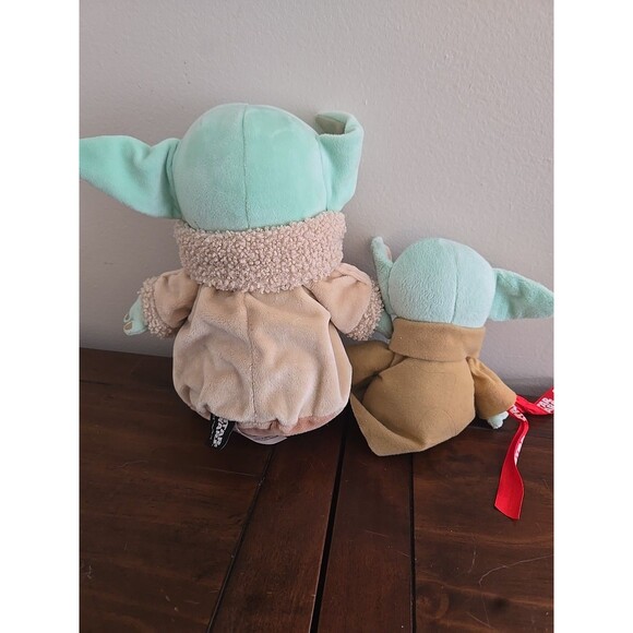 2 BABY YODA GROGU 9.5" & 6" PLUSH TOY STAR WARS THE MANDALORIAN THE CHILD - Picture 5 of 5